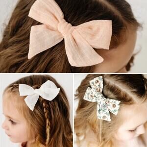 Little Poppy Co. Set of (3) Alligator Clip Bows - NWT